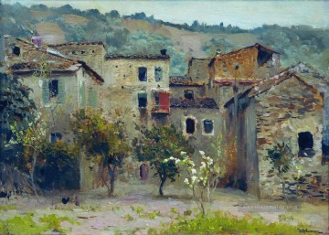 Isaac Ilyich Levitan Werke - in der Nähe von bordiguera im Norden Italiens 1890 Isaac Levitan